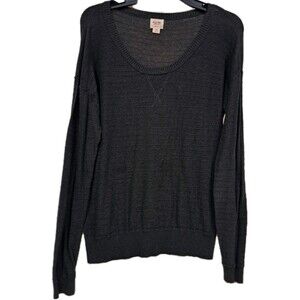Mossimo Supply Co. Long Sleeve Sweater Dark Gray XL
